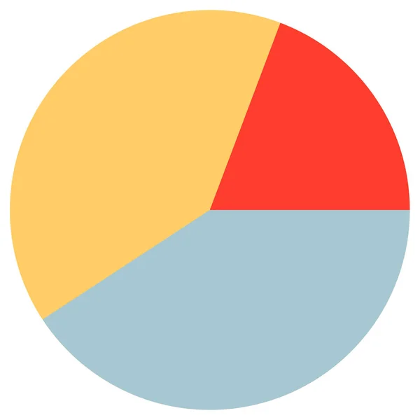 stock vector pie chart simple icon, vector illustration