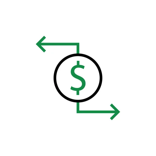Графический Значок Доллара Простая Иллюстрация Сша Денежный Знак — стоковый вектор