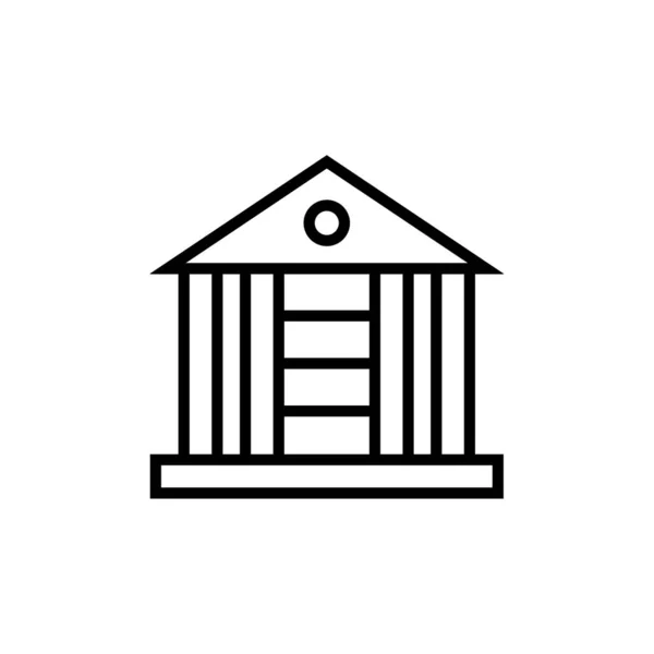 Διανυσματική Απεικόνιση Του Σύγχρονου Λογότυπου Τραπεζικού Εικονιδίου — Διανυσματικό Αρχείο