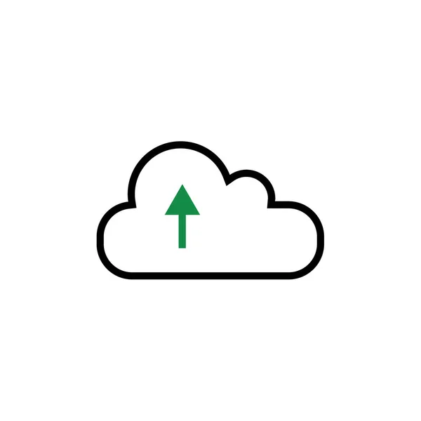 Nube Subir Ilustración Vector — Vector de stock