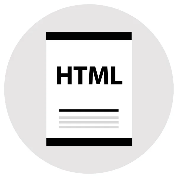 Type Document Page Html — Image vectorielle