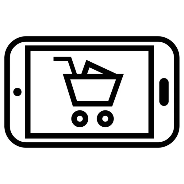Commerce Shopping Icon Concept Vector Illustratie — Stockvector