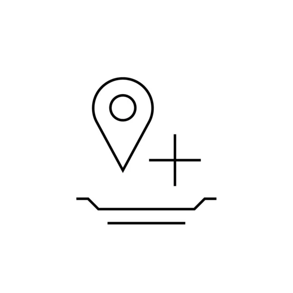 Gps Ikon Navigációs Szimbólum Egyszerű Tervezés — Stock Vector