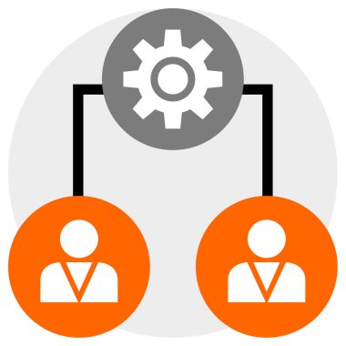 servis diyagramı vektör simgesi 