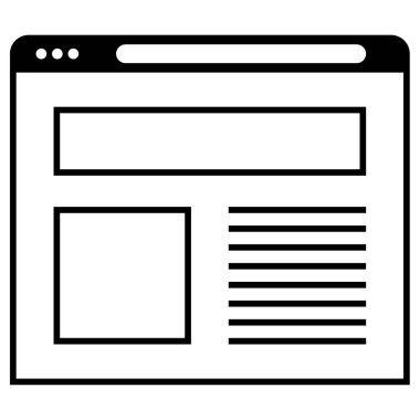 wirefram simgesi vektör illüstrasyonu