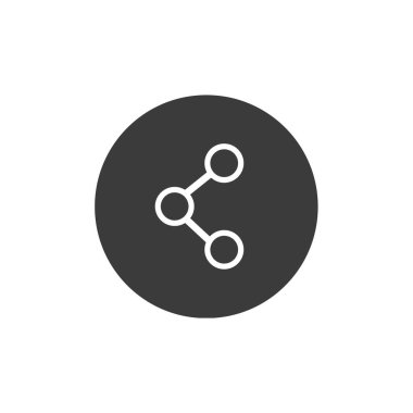 İnternet paylaşım simgesi, vektör illüstrasyonu basit tasarım