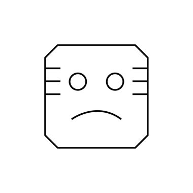 emoji yüz simgesi vektör çizimi tasarımı