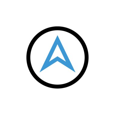 GPS Simgesi, Seyrüsefer Sembolü, Basit Tasarım 