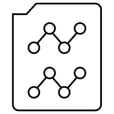 Analizler. Web simgesi basit illüstrasyon