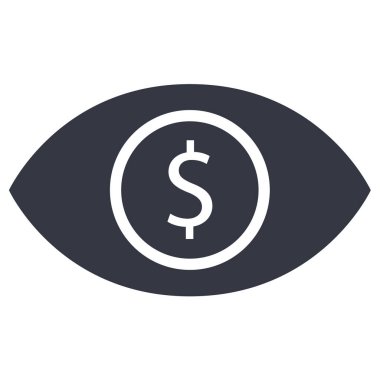 Dolar. Web simgesi basit illüstrasyon