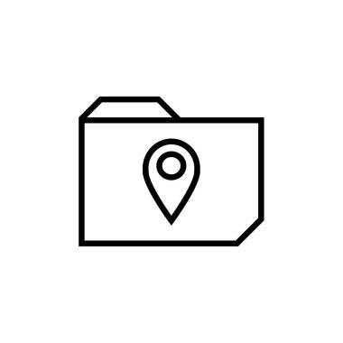 Dosya. Web simgesi basit illüstrasyon         