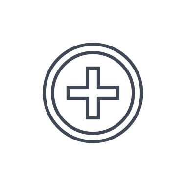 Hastane Simgesi Vektör İllüstrasyonu