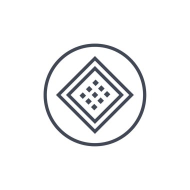 Elmas simgesinin vektör illüstrasyonu