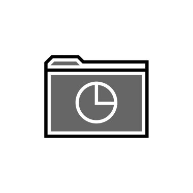 Dosya. Web simgesi basit illüstrasyon     