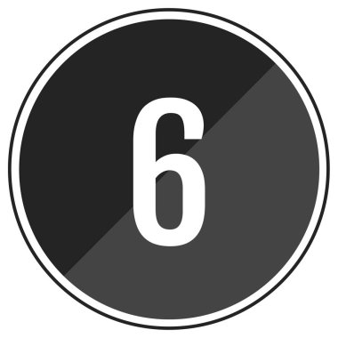 sayı simgesi illüstrasyonu izole vektör işareti