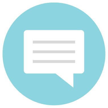 SMS & Metin Mesajlaşması ikon vektör çizimi