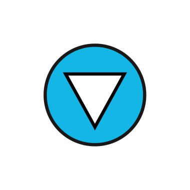 ok simgesi vektör illüstrasyonu   