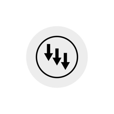 Modern ok simgesinin vektör illüstrasyonu    