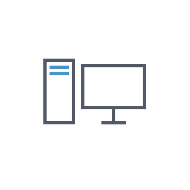 Bağlantı bilgisayar sunucusu simgesi. vektör illüstrasyonu