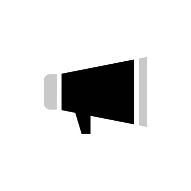 Megafon ikonu vektör illüstrasyonu