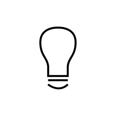 ampul simgesi vektör illüstrasyonu