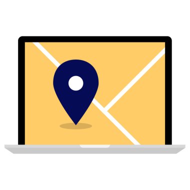 GPS Simgesi, Seyrüsefer Sembolü, Basit Tasarım 