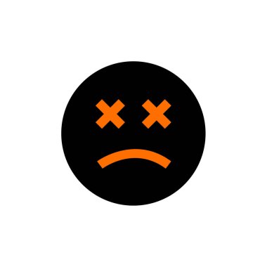 emoji yüz simgesi vektör çizimi tasarımı