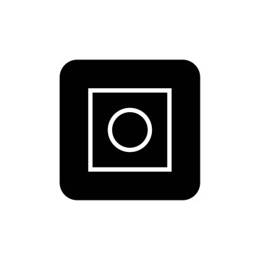 Soyut çokgen geometrik simge, vektör illüstrasyonu 