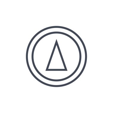 Bir yıldız simgesinin vektör illüstrasyonu