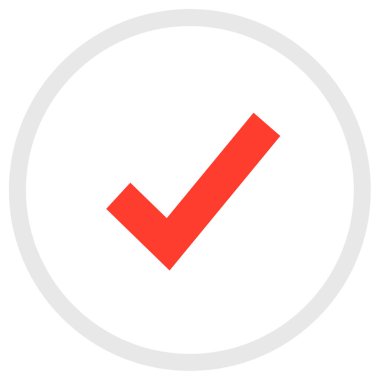 İşaret simgesini işaretle. vektör illüstrasyonu 