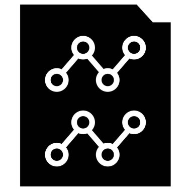 Analizler. Web simgesi basit illüstrasyon