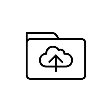 Bulut hesaplama simgesi vektör illüstrasyonu