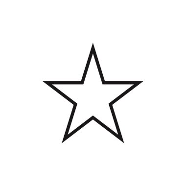 yıldız simgesi vektör illüstrasyonu