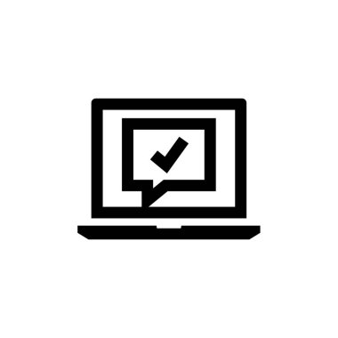 SMS & Metin Mesajlaşması ikon vektör çizimi