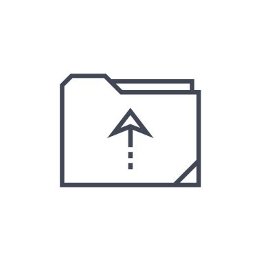 Basit ok simgesi vektör illüstrasyonu