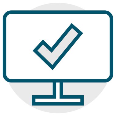 İşaret simgesini işaretle. vektör illüstrasyonu 