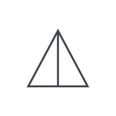 Bir çadır simgesinin vektör illüstrasyonu