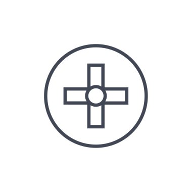 Çizgi simgesi, vektör illüstrasyonu