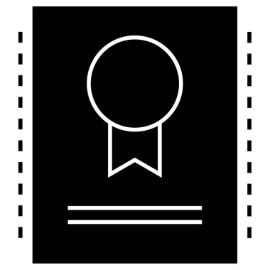 diploma. Web simgesi basit illüstrasyon