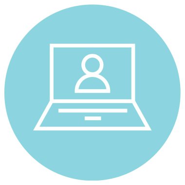 Kullanıcı profil simgesi vektör resimleme arkaplanı 