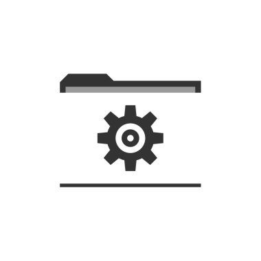 Dosya. Web simgesi basit illüstrasyon         