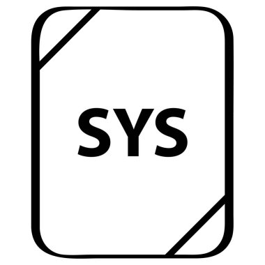 sys dosya adı belgesi, simge