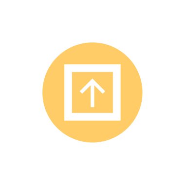 ok noktası yukarı simgesi, vektör illüstrasyonu