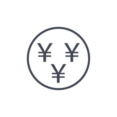 yen simge vektör illüstrasyonu