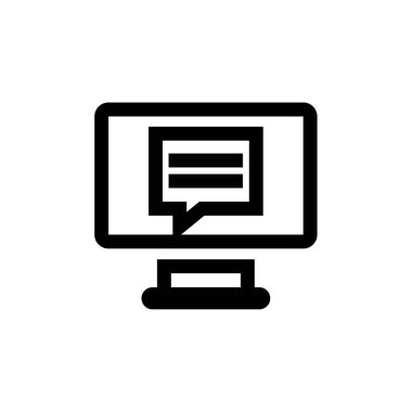 SMS & Metin Mesajlaşması ikon vektör çizimi