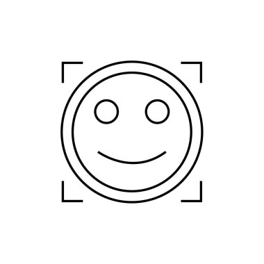 emoji yüz simgesi vektör çizimi tasarımı