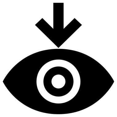 Göz. Web simgesi basit tasarım