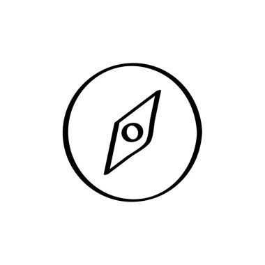 pusula logo resimleme izole vektör işaret sembolü 