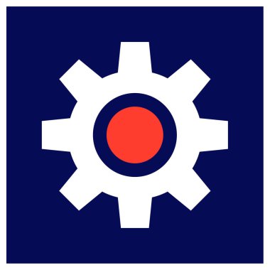 dişli simgesi vektör illüstrasyonu