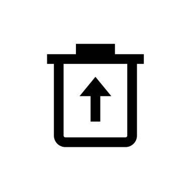 Web ve mobil uygulama tasarımınız için beyaz arkaplanda izole edilmiş pil simgesi vektörü, pano logosu konsepti